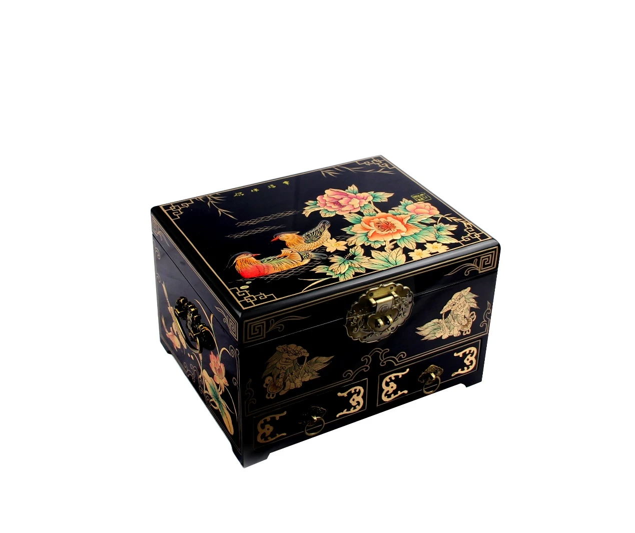 推光漆器首饰盒